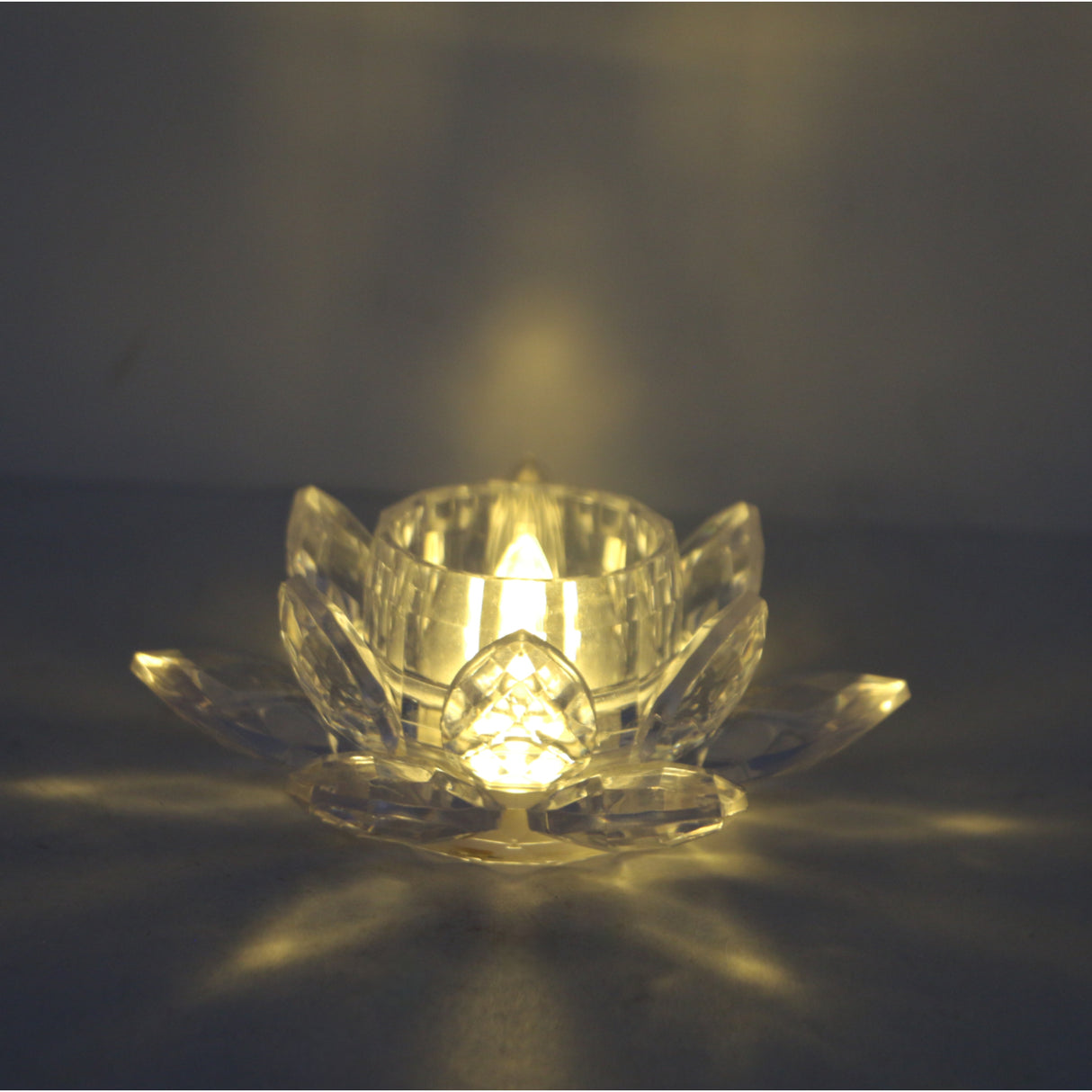 led candle crystal lotus flower 1pc china 1.7x4