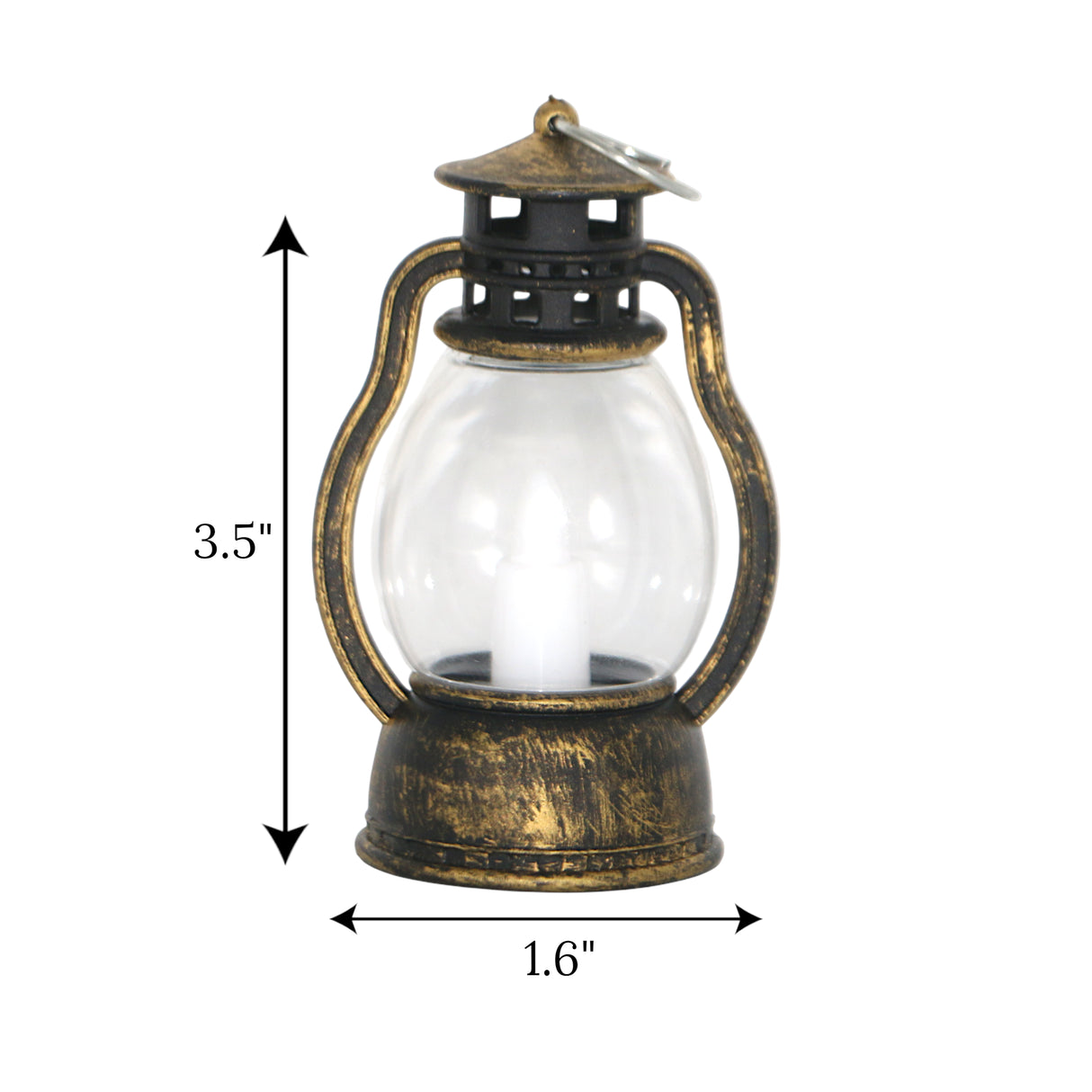 led candle lantern brown 1pc china 3.5x1.6