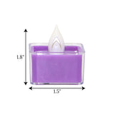 led tea light candle purple 1pc china 1.8x1.5
