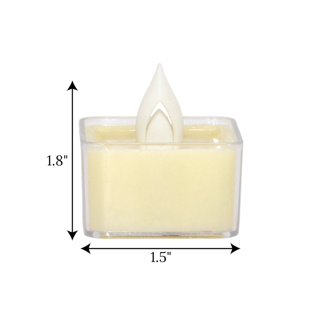 led tea light candle off white 1pc china 1.8x1.5