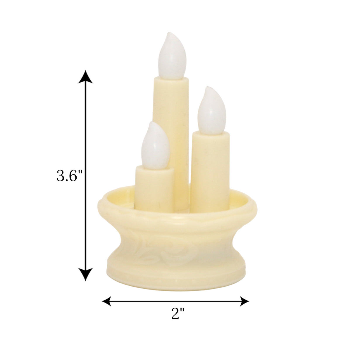 led candle off white 3s china 3.6x2