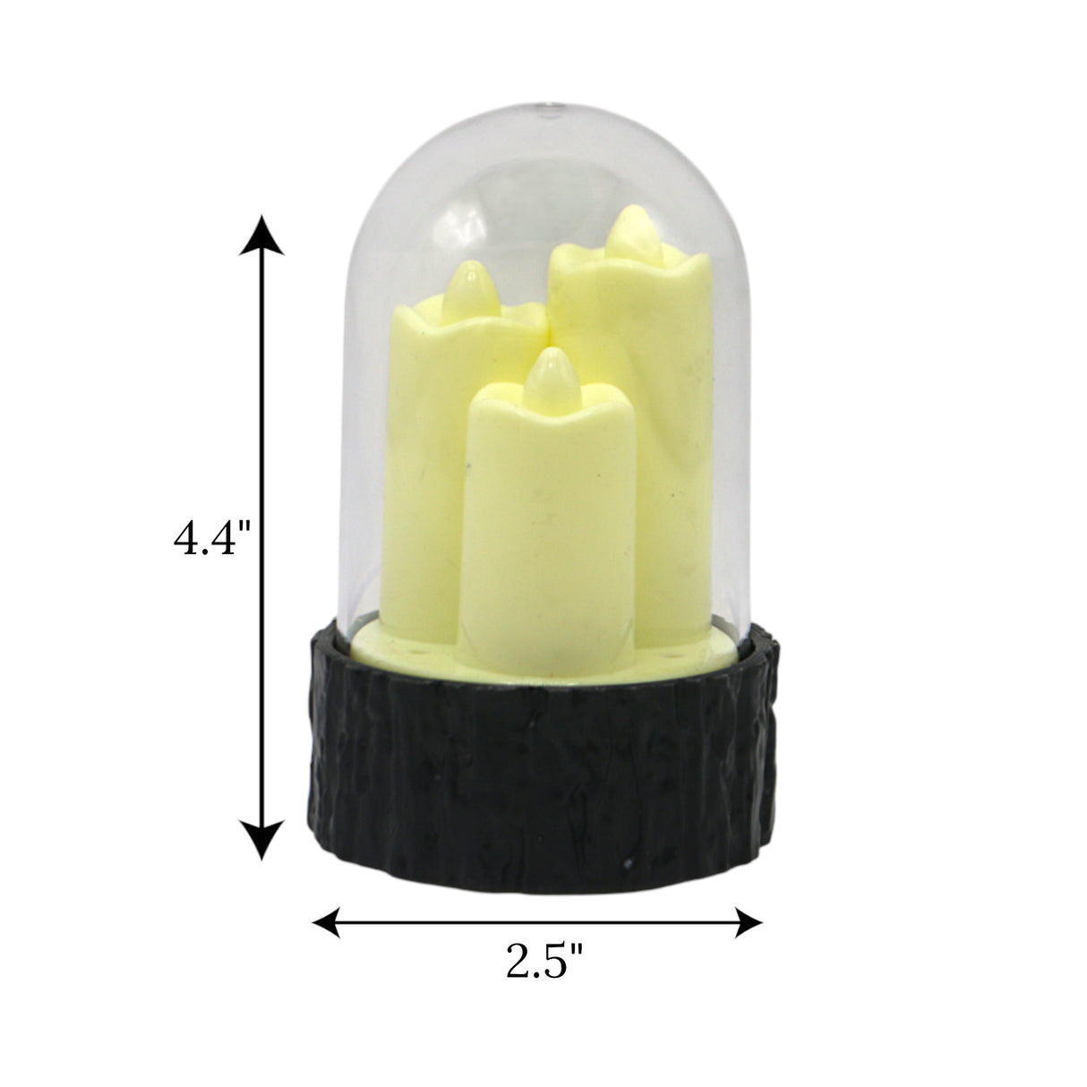 led candle 3s in plastic globe china 1pc 4.4x2.5