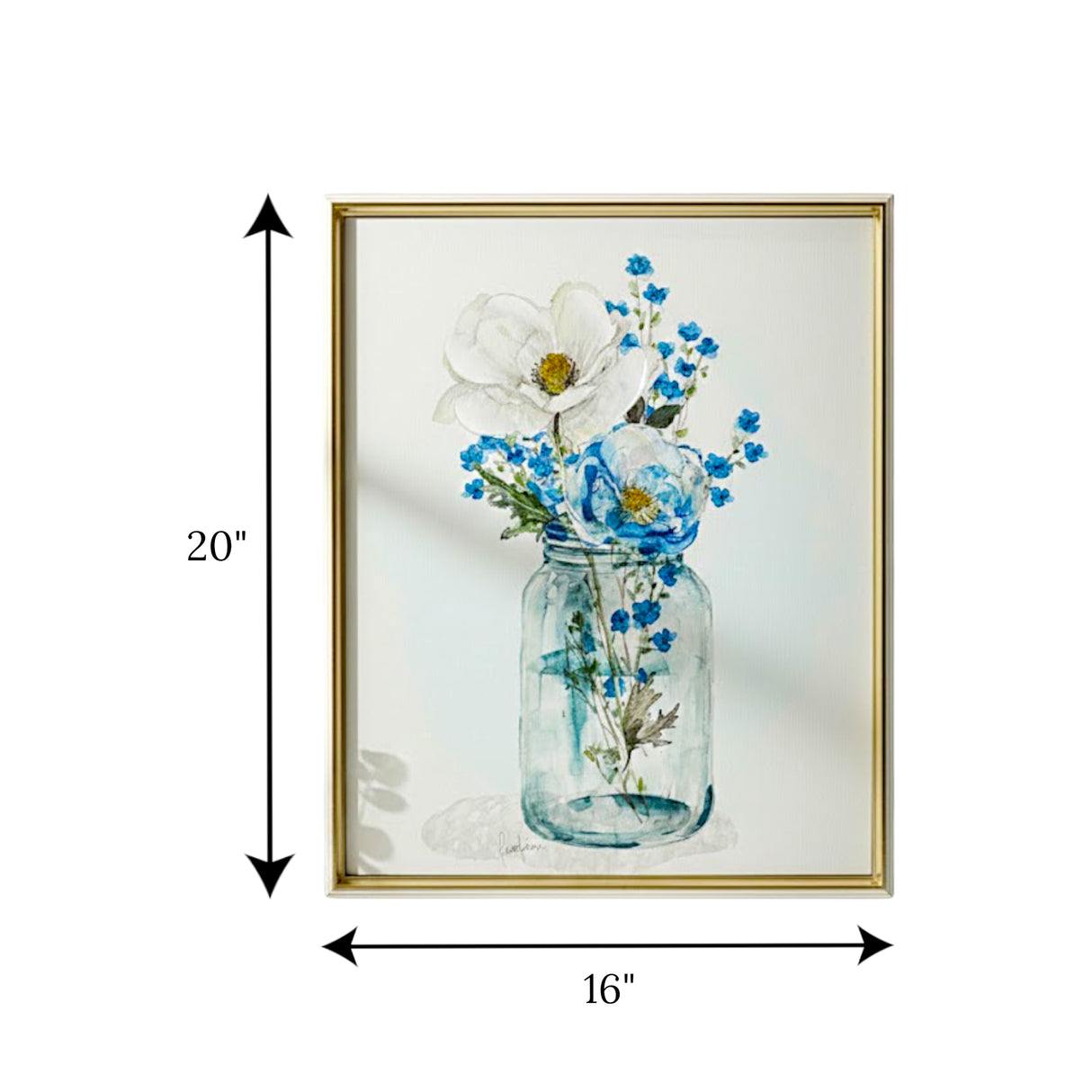 handmade canvas art painting textured 20"x16" china