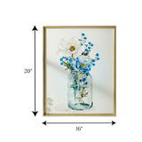 handmade canvas art painting textured 20"x16" china