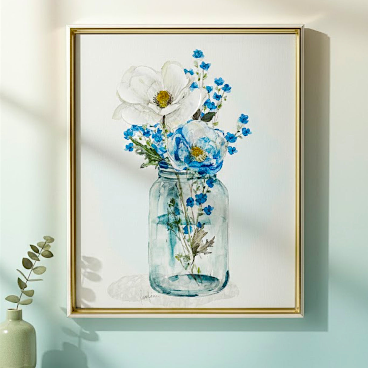 handmade canvas art painting textured 20"x16" china