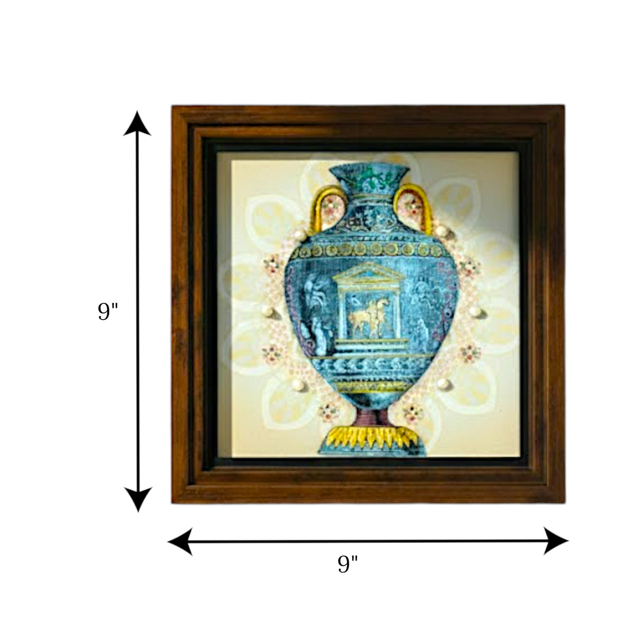 scenery frame 9"x9" china