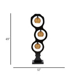 floor lamp wood 3ring 49''x12''