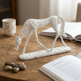 statue horse sculpture white 6"x9" china