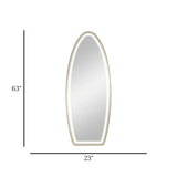 led standing mirror oval 63''x23'' china