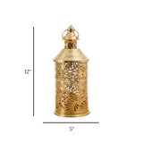 metal led lantern golden china