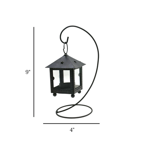 decorative metal hanging lantern black china