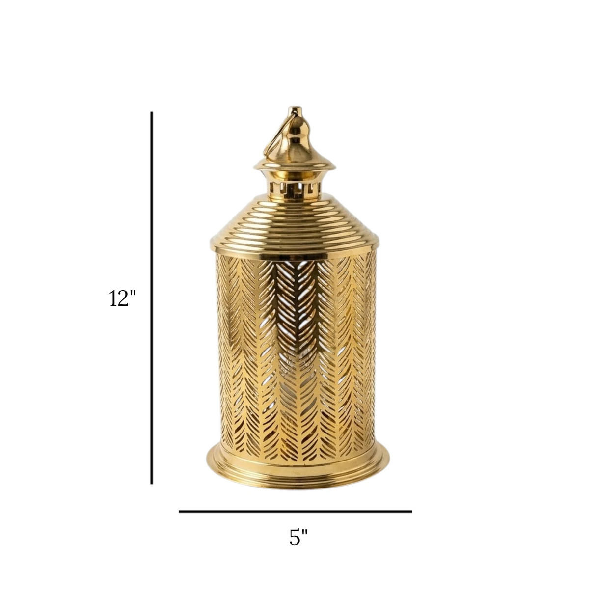 metal led lantern golden china