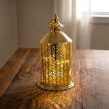 metal led lantern golden china