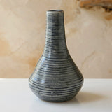 ceramic vase surahi grey 8"x5" china