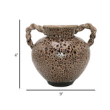 decorative creamic vase geomatric 4x9 pattern