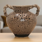 decorative creamic vase geomatric 4x9 pattern