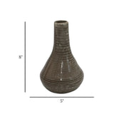 ceramic vase surahi light brown 8"x5" china