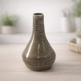 ceramic vase surahi light brown 8"x5" china