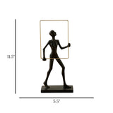 statue housopia frame black 11.5"x5.5" china