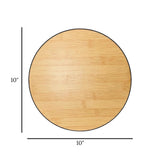 table & wall clock wooden round digital black 10x10 china