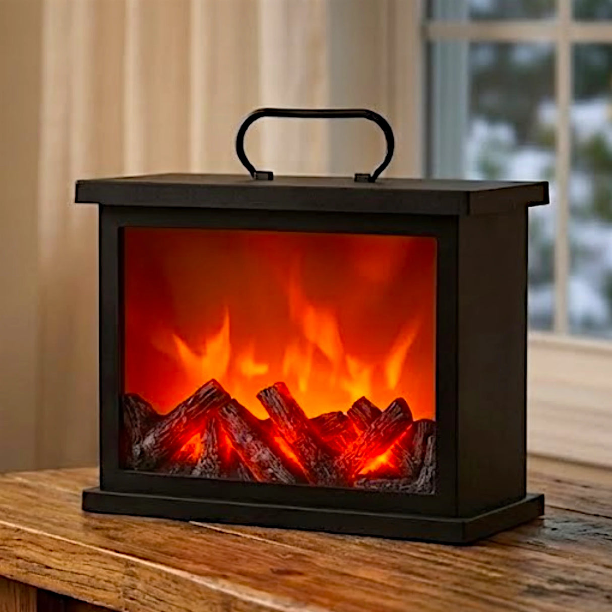 led fireplace lantern black sp-03 10x12 china