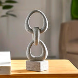decorative statue stone chain grey 12''x3'' china