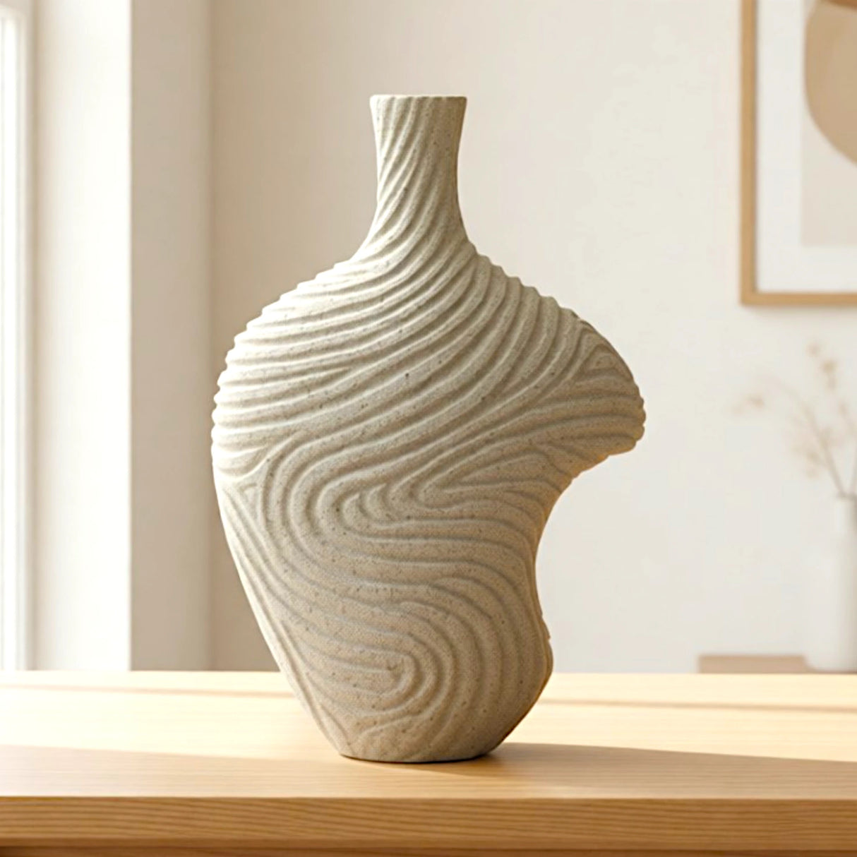 vase textured white large 12x18 china