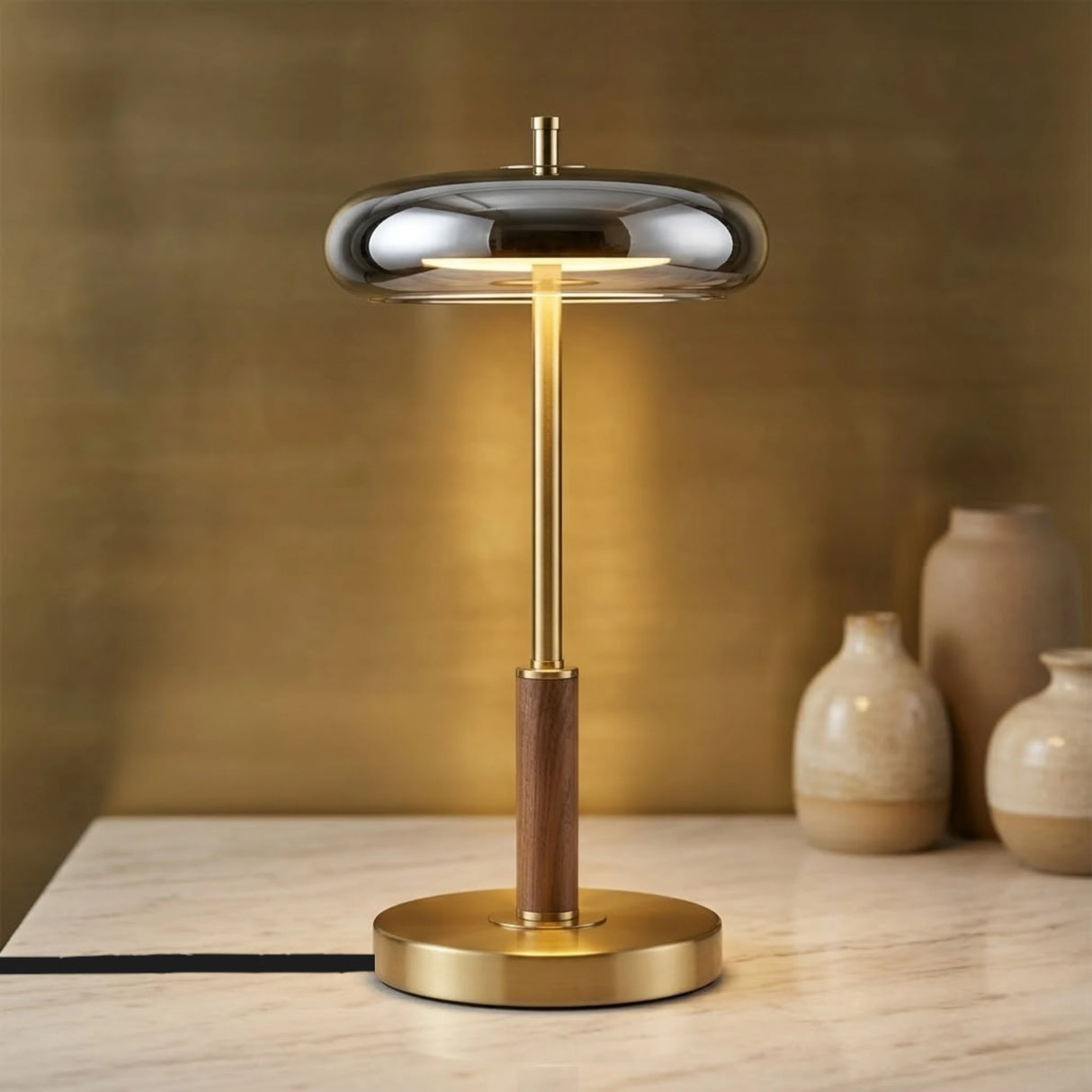 metal table lamp dumbbell silver china