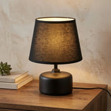 ceramic table lamp black china