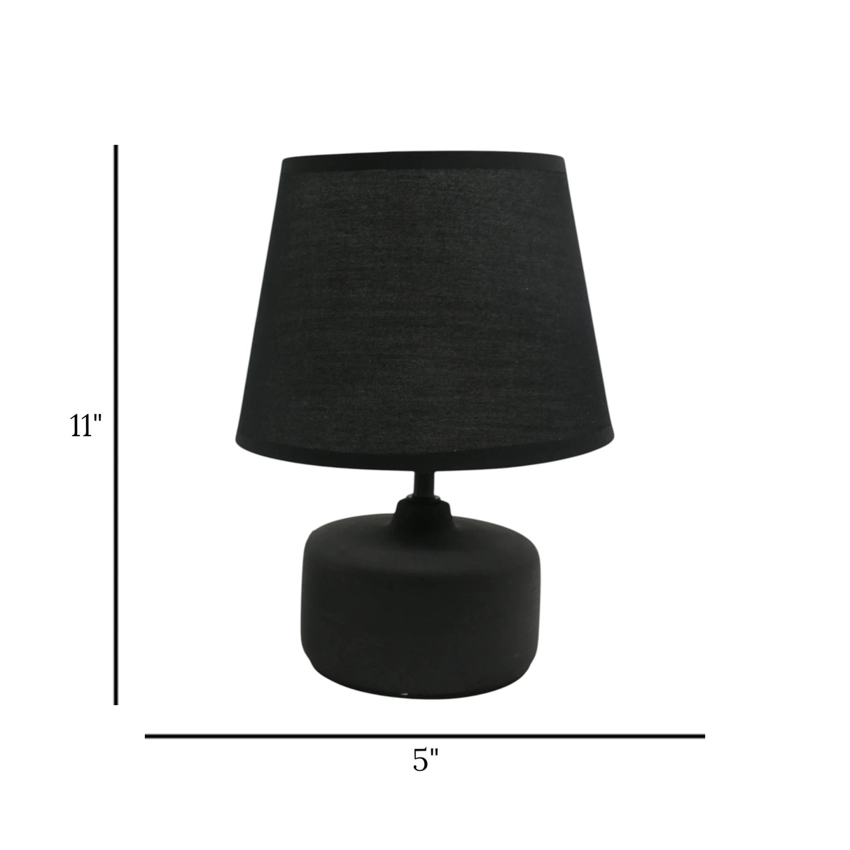 ceramic table lamp black china