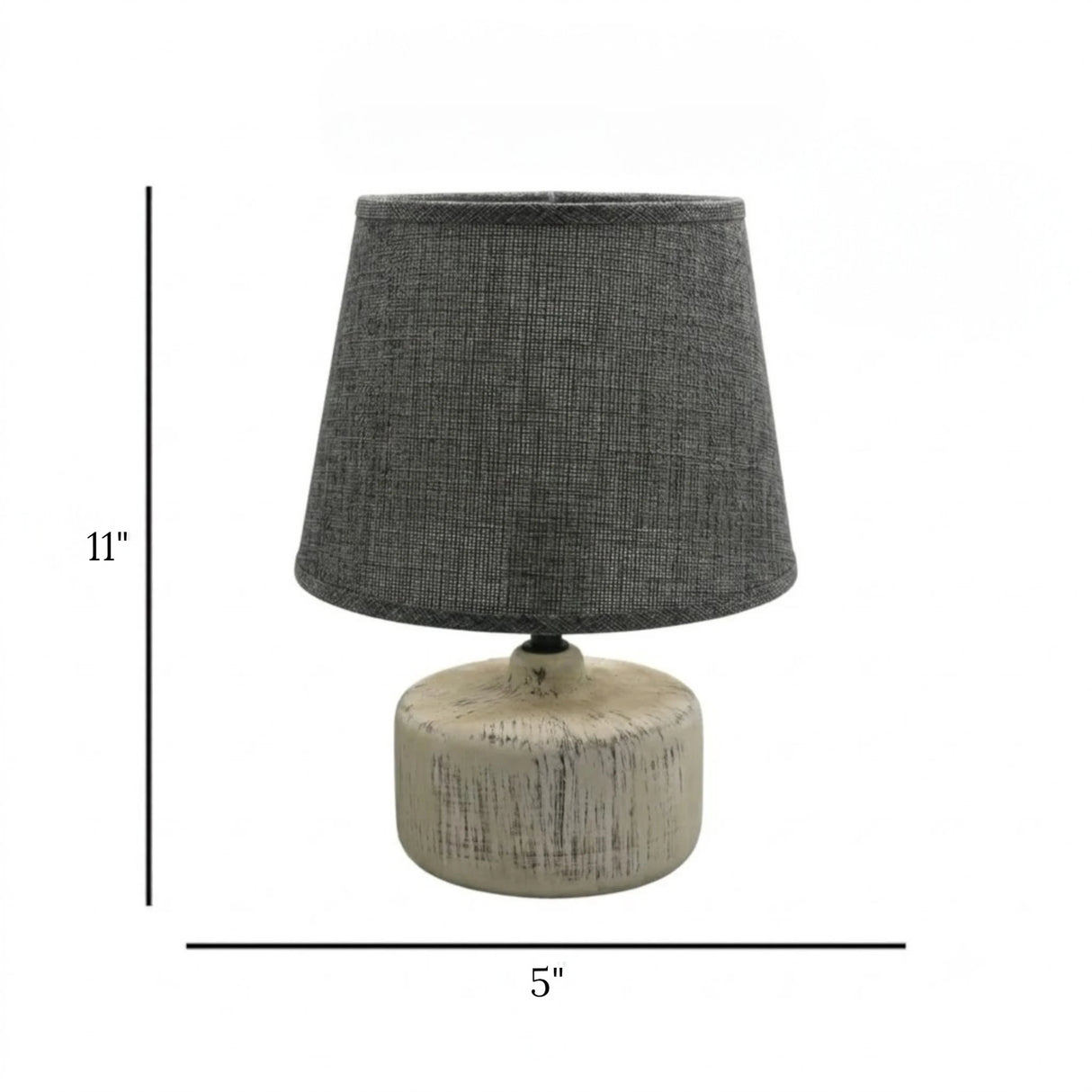 ceramic table lamp off white 11x5 china