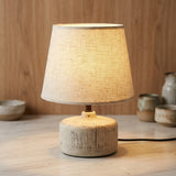 ceramic table lamp off white china