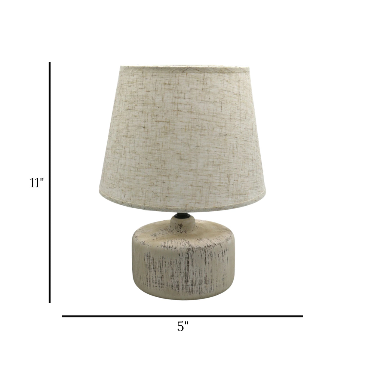 ceramic table lamp off white china