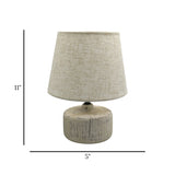 ceramic table lamp off white china