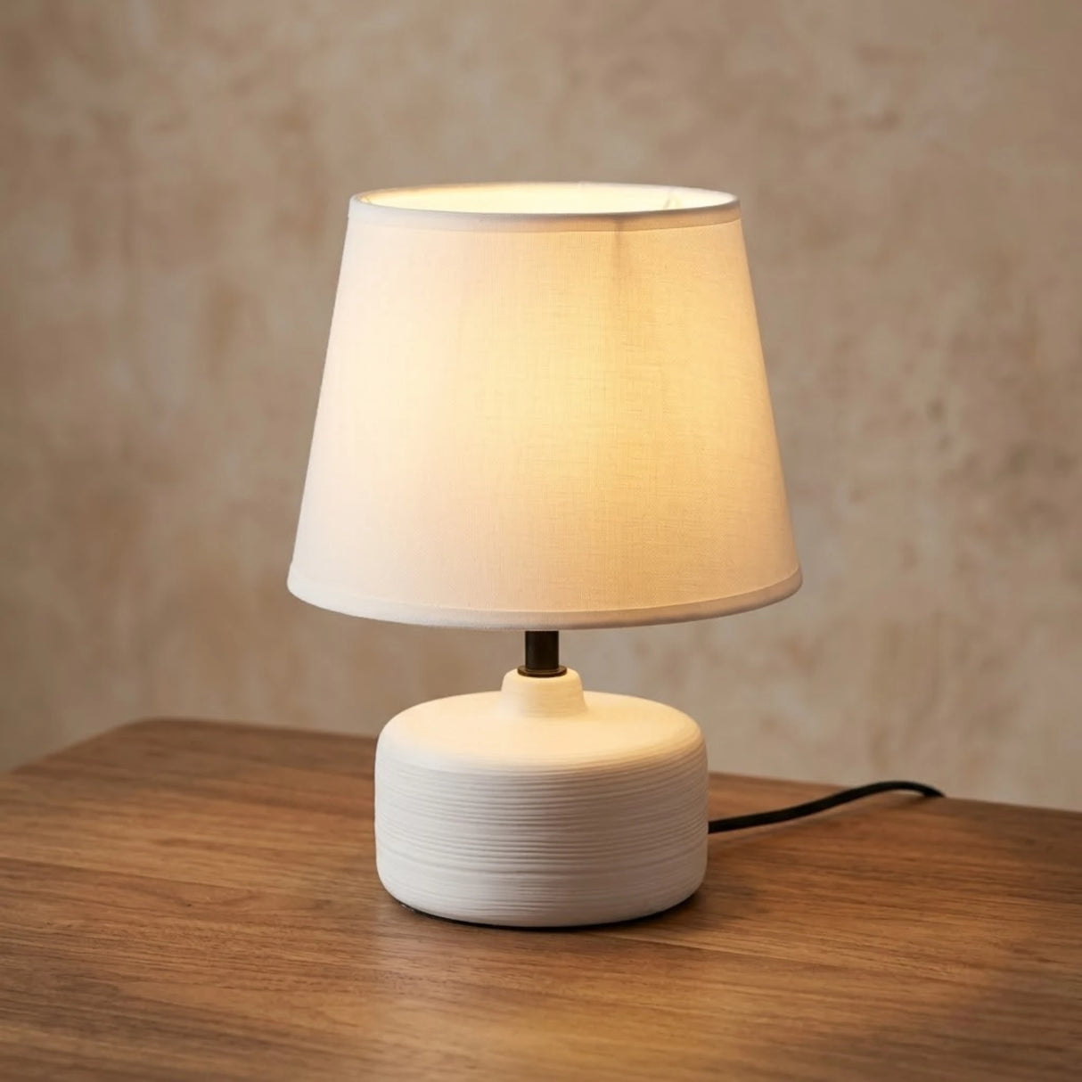 ceramic table lamp white china