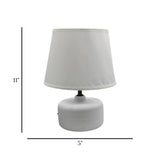 ceramic table lamp white china