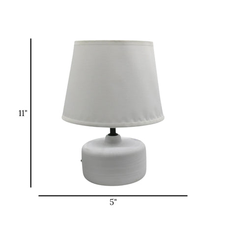 ceramic table lamp white 11x5 china