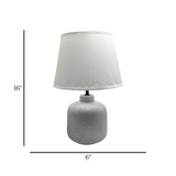 ceramic table lamp grey china