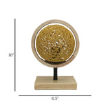 wooden table lamp global yellow 10x6.5 china