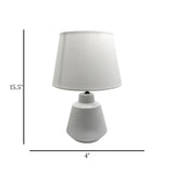 ceramic table lamp white china
