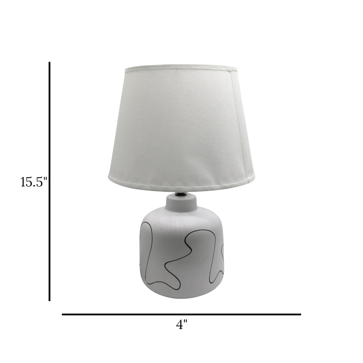 ceramic table lamp white china