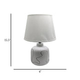ceramic table lamp white china