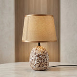 ceramic table lamp brown china