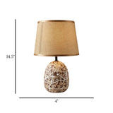 ceramic table lamp brown china