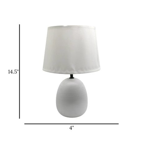 ceramic table lamp white 14x4 china