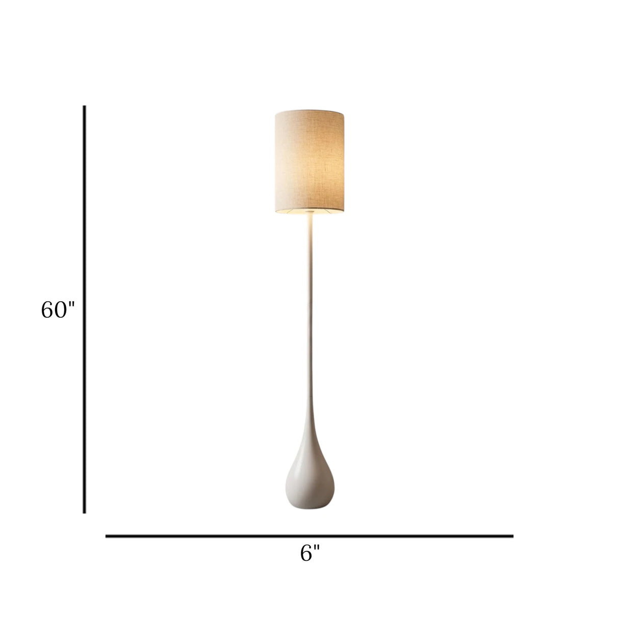 metal floor lamp candy base white china