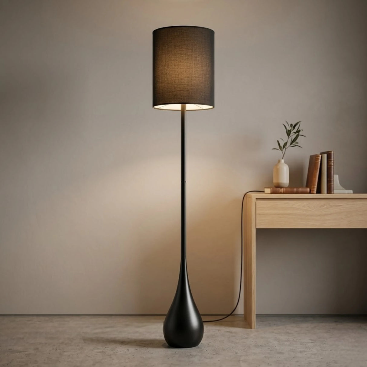 metal floor lamp candy base black 5x6 china