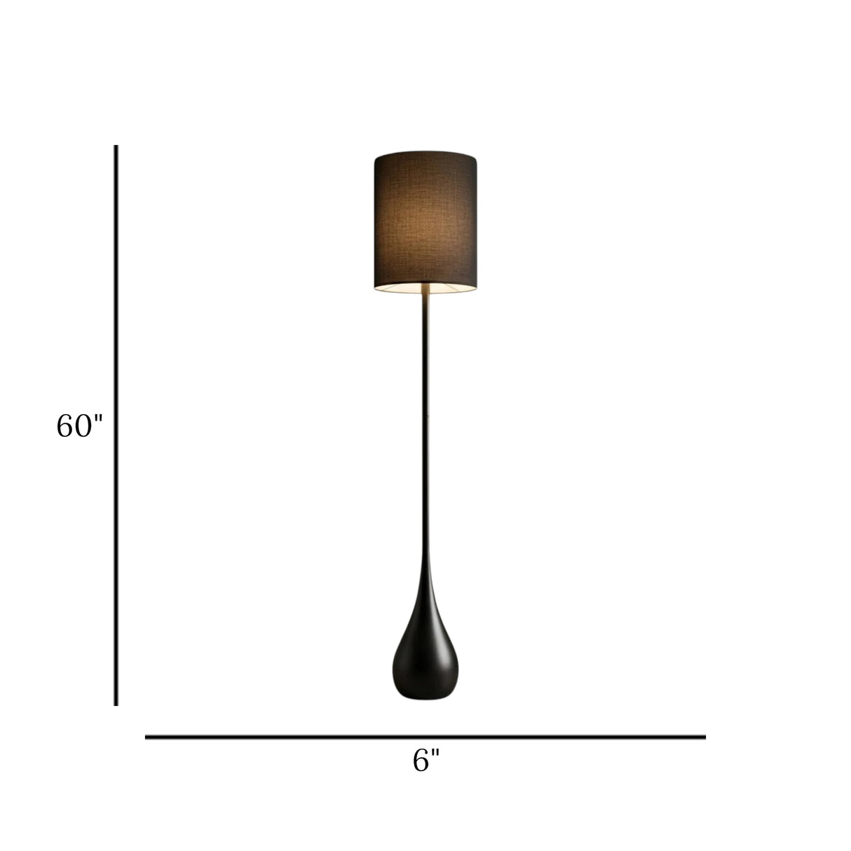 metal floor lamp candy base black 5x6 china