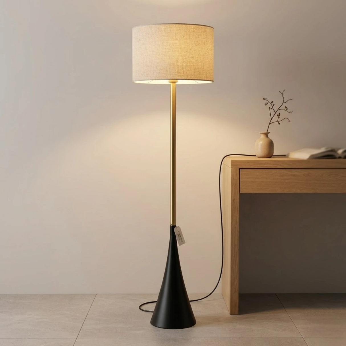 metal floor lamp black china