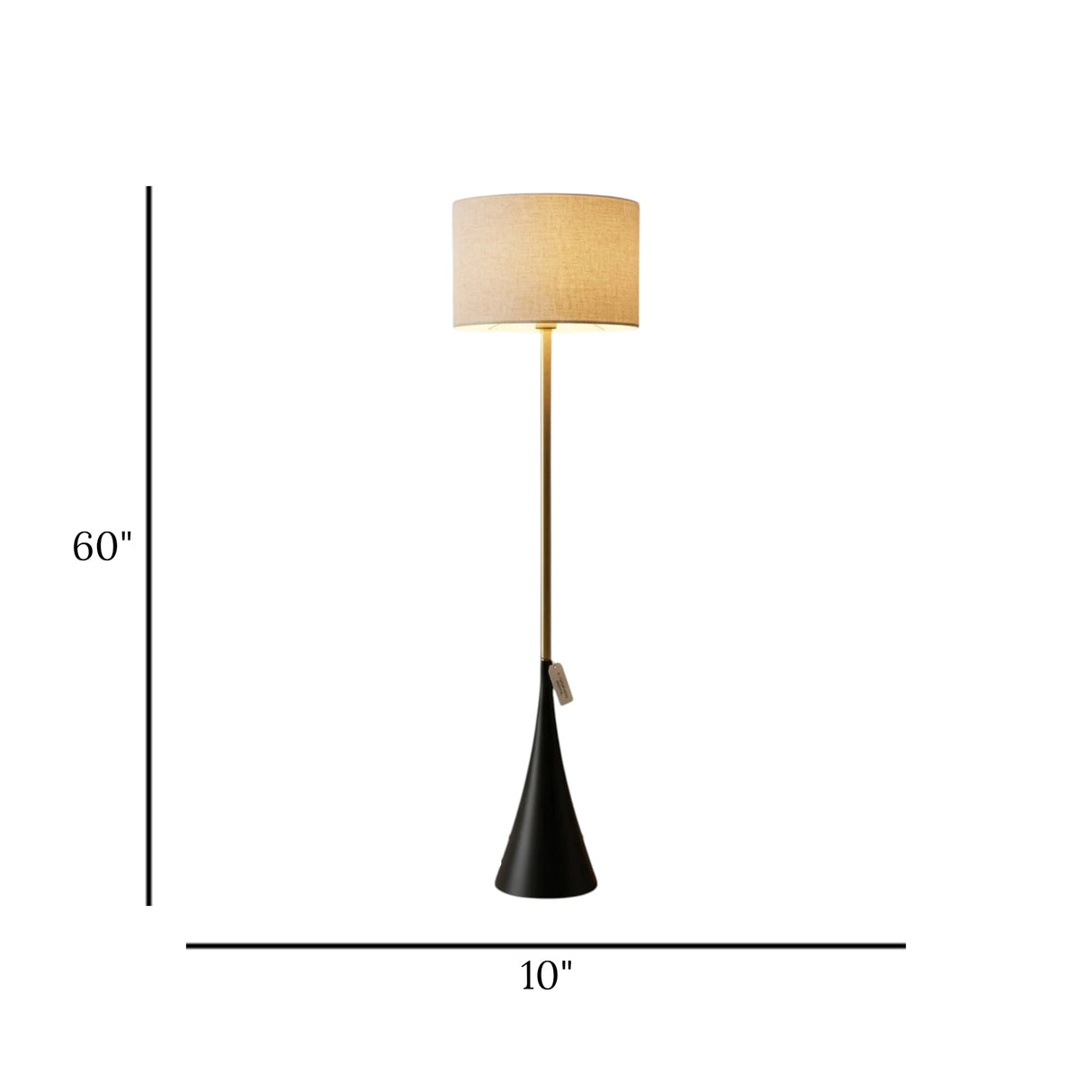 metal floor lamp black china